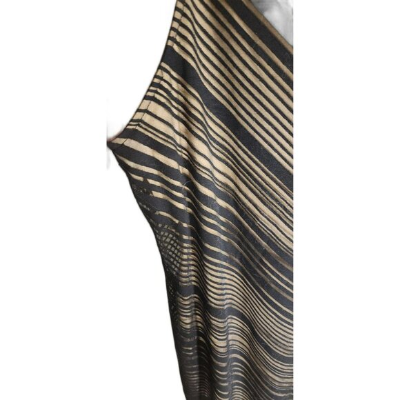 APT. 9‎ Women's Sheer Maxi Dress - Striped Design, Size XL - Picture 2 of 4
